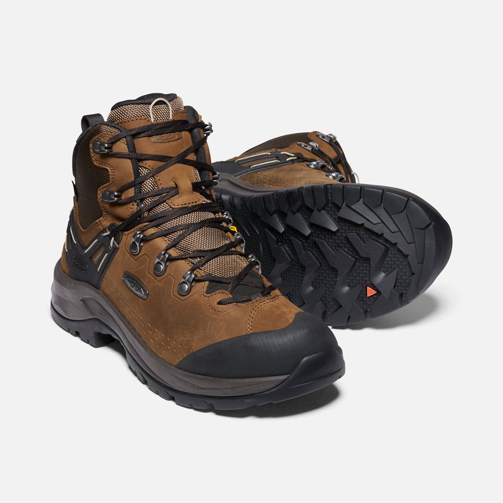 Botas de Seguridad Keen Mexico Marrom/Negros - Hombre Wild Sky Waterproof - RM4082375